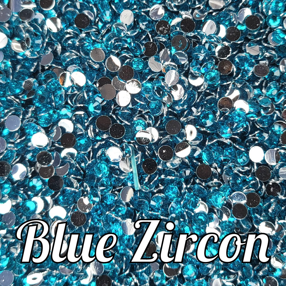 Blue Zircon Resin Rhinestones