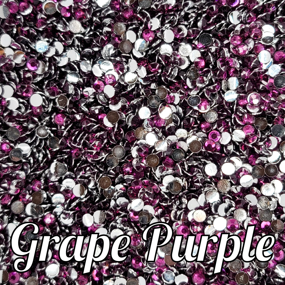 Grape Purple Resin Rhinestones