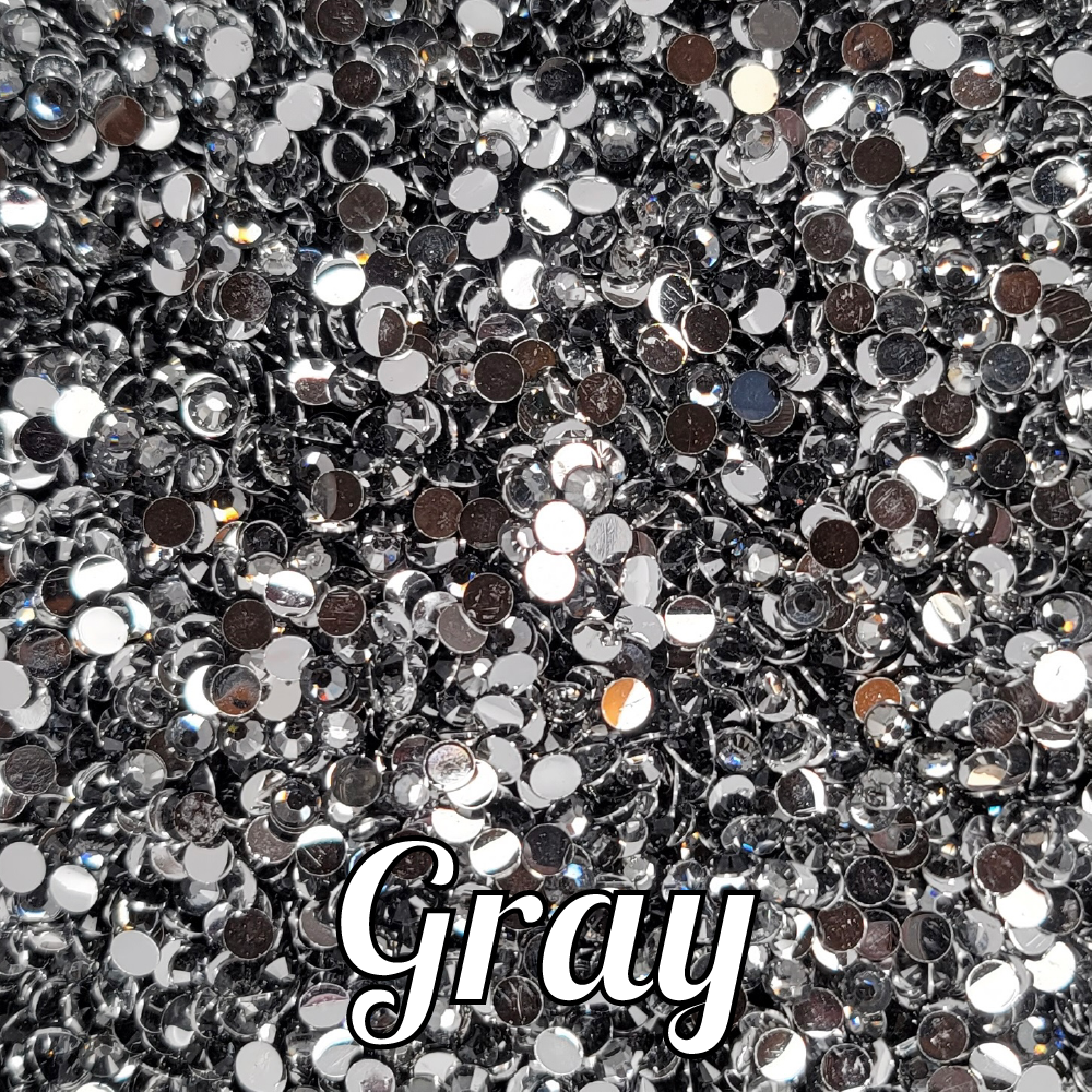 Gray Resin Rhinestones