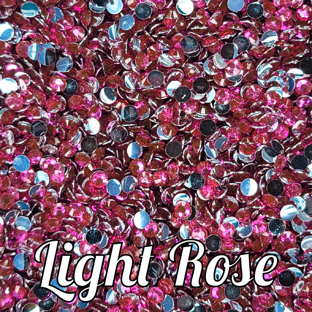 Light Rose Resin Rhinestones