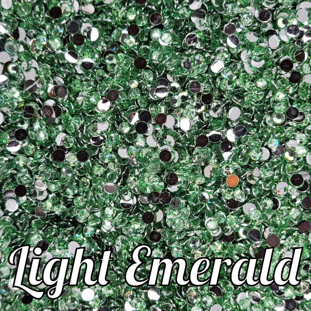 Light Emerald Resin Rhinestones