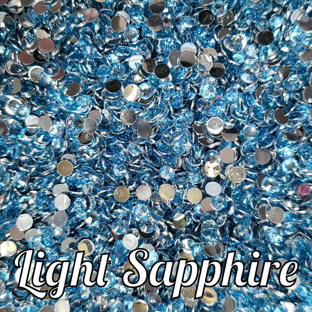 Light Sapphire Resin Rhinestones