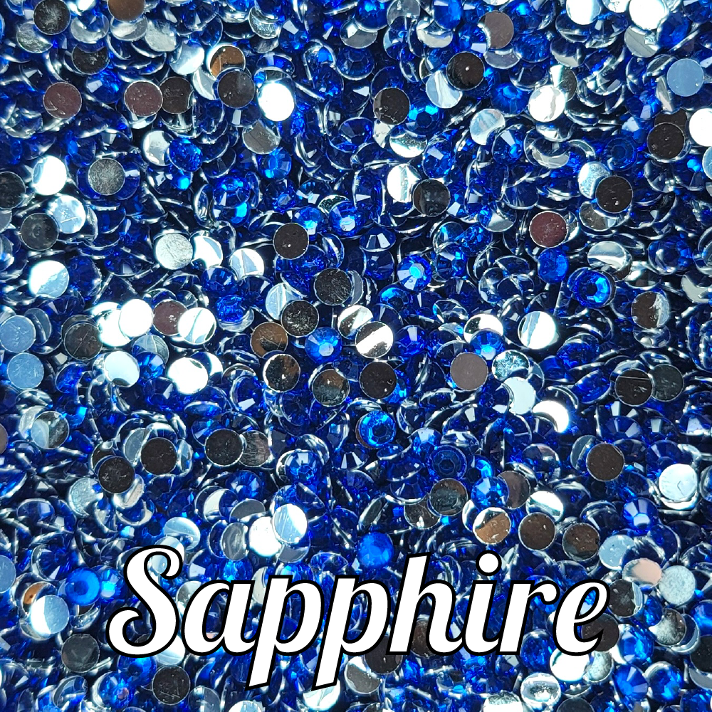 Sapphire Resin Rhinestones