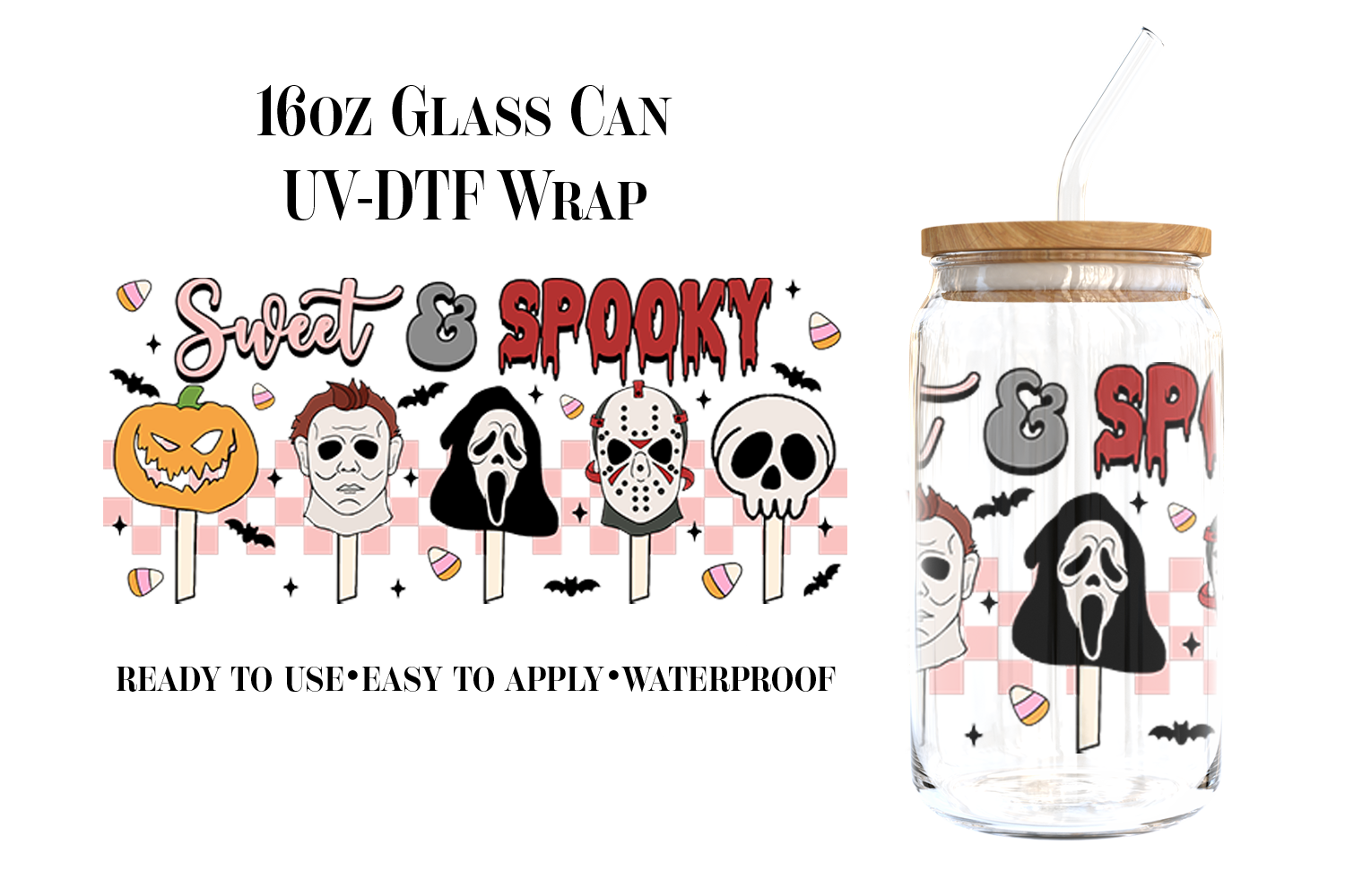 #148) Sweet & Spooky UVDTF 16oz Wrap