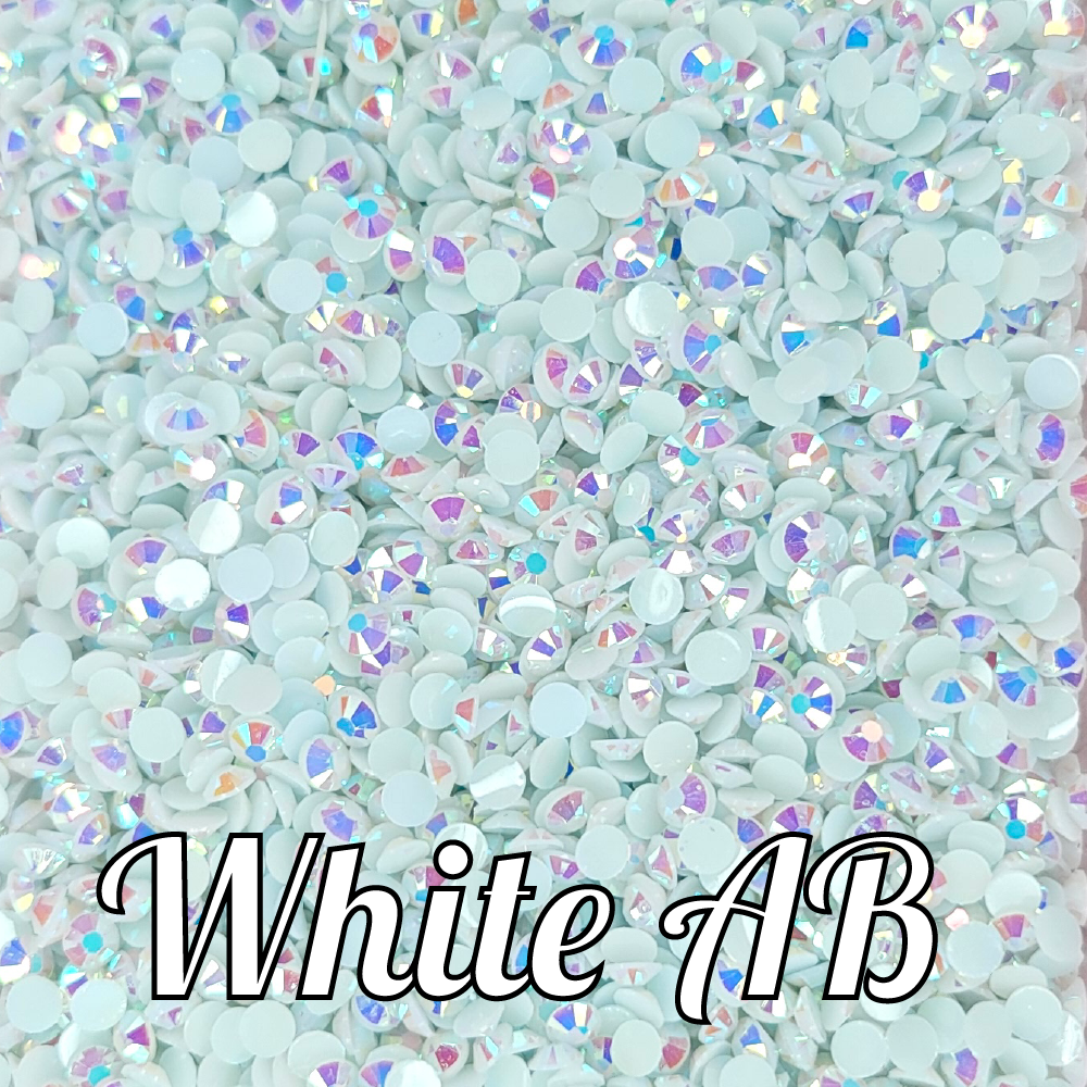 White AB Jelly Rhinestones