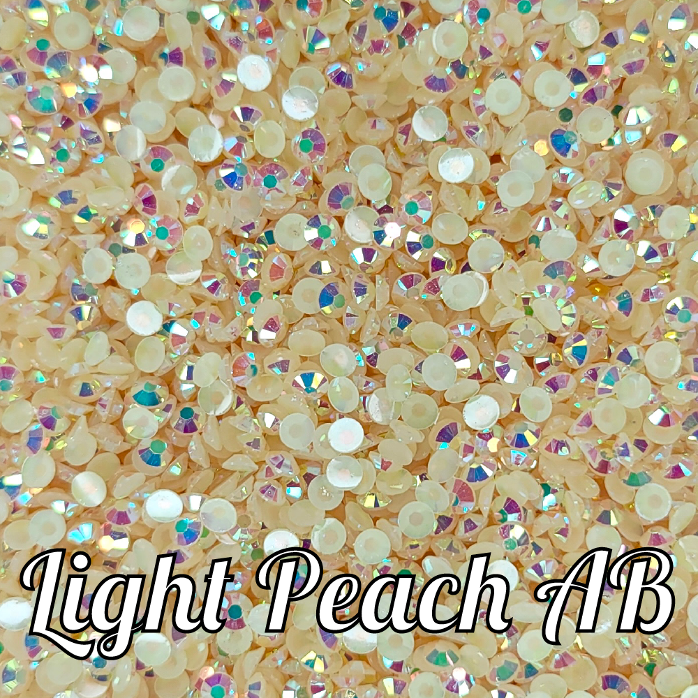 Light Peach AB Jelly Rhinestones