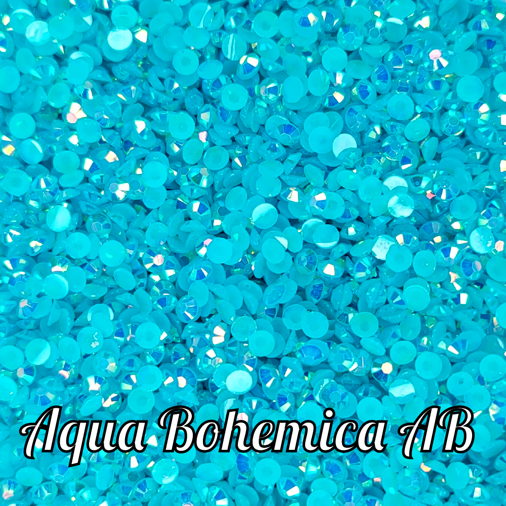Aqua AB Jelly Rhinestones