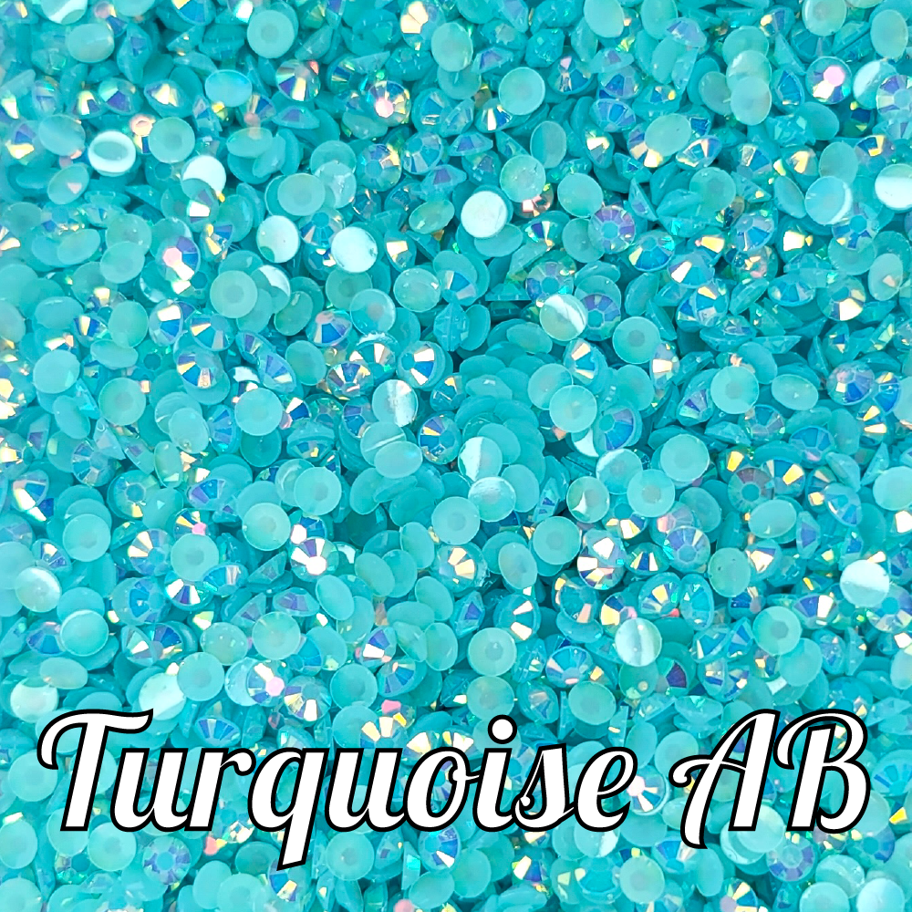 Turquoise AB Jelly Rhinestones