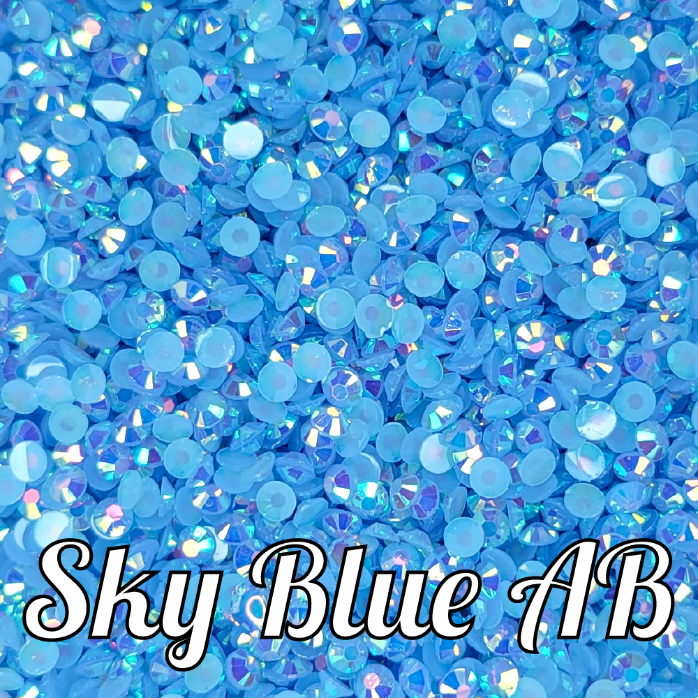 Sky Blue AB Jelly Rhinestones