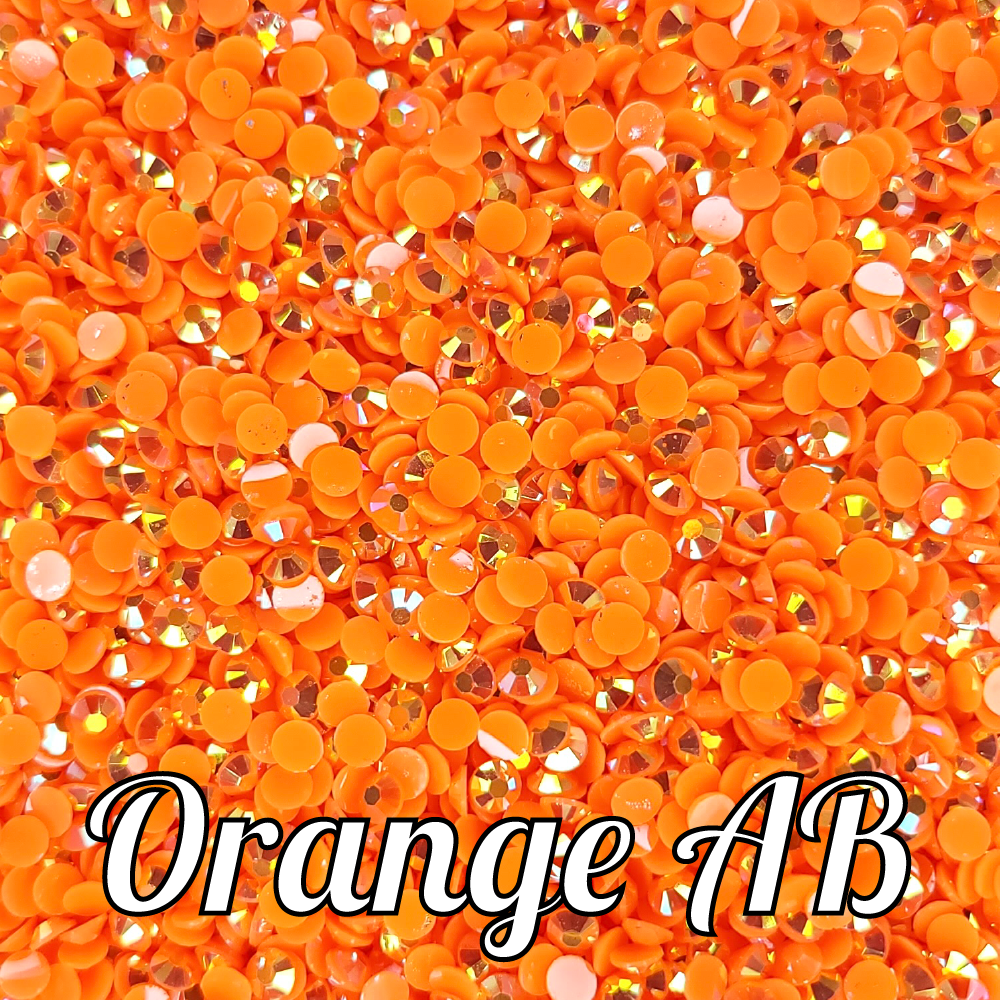 Orange AB Jelly Rhinestones