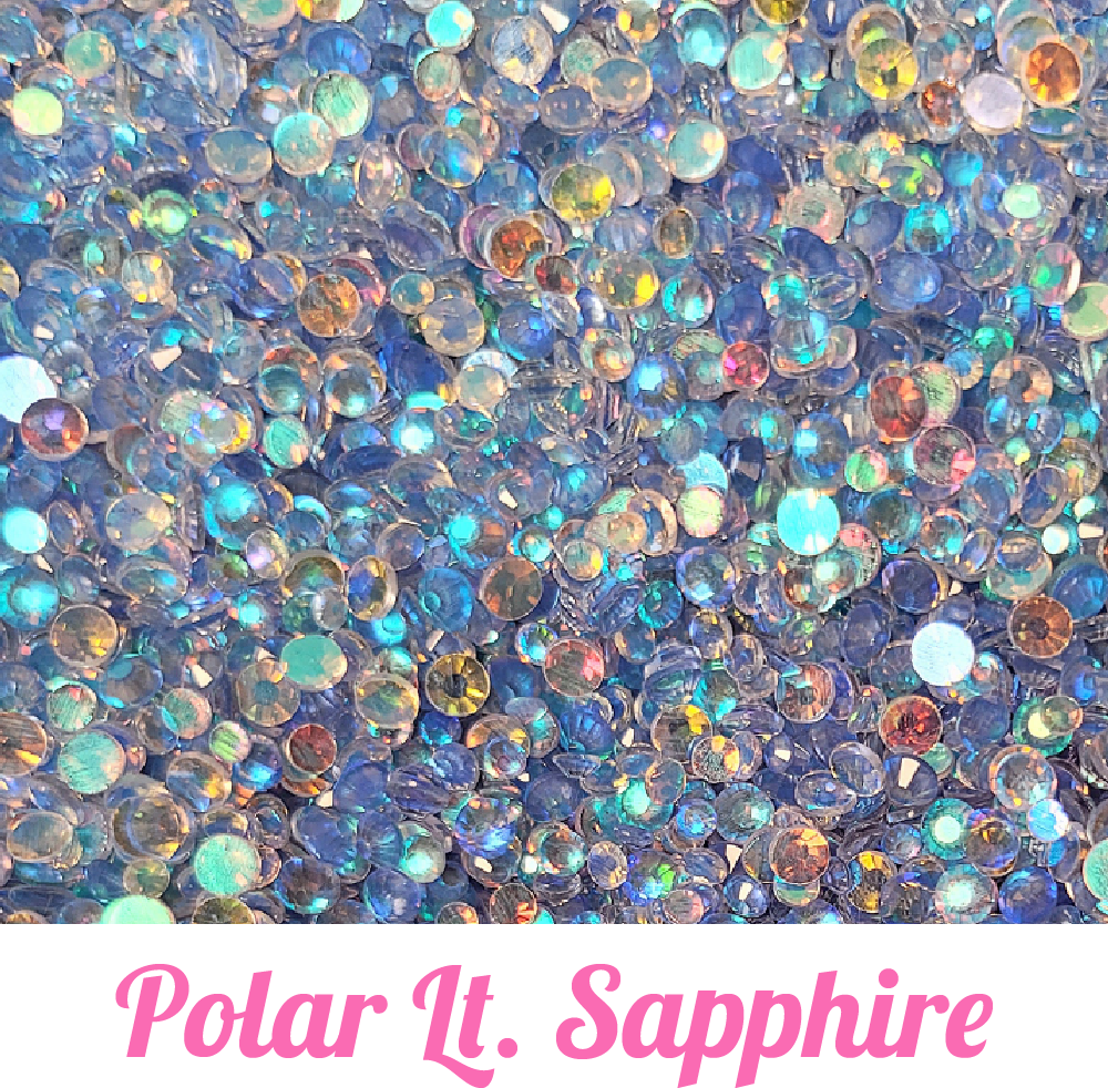 Polar Glass Rhinestone Scoops