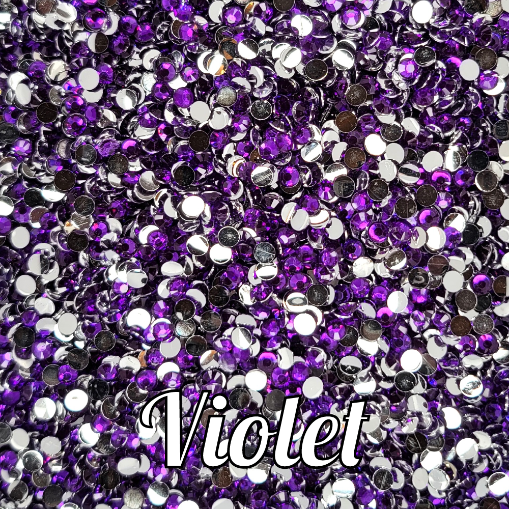 Violet Resin Rhinestones