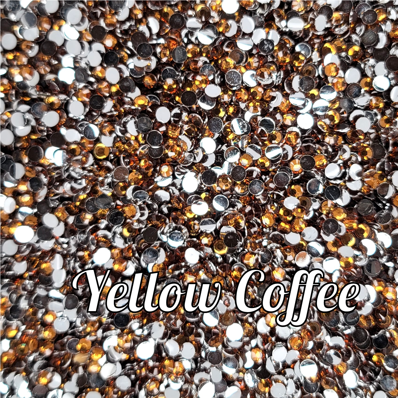 Yellow Coffee Resin Rhinestones